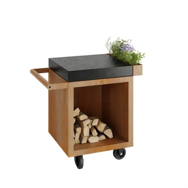 OFYR Mise en Place Table Corten Pro 65 Keraaminen Tummanharmaa