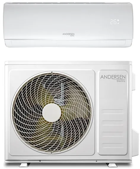 Andersen Electric AE 9000 ilma-ilma-lämpöpumppu WiFillä, 3,4 kW, 5–63 m², valkoinen