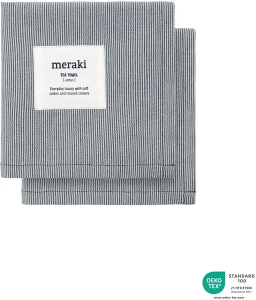 Keittiöpyyhe, Verum, vaaleanharmaa/armeijanvihreä